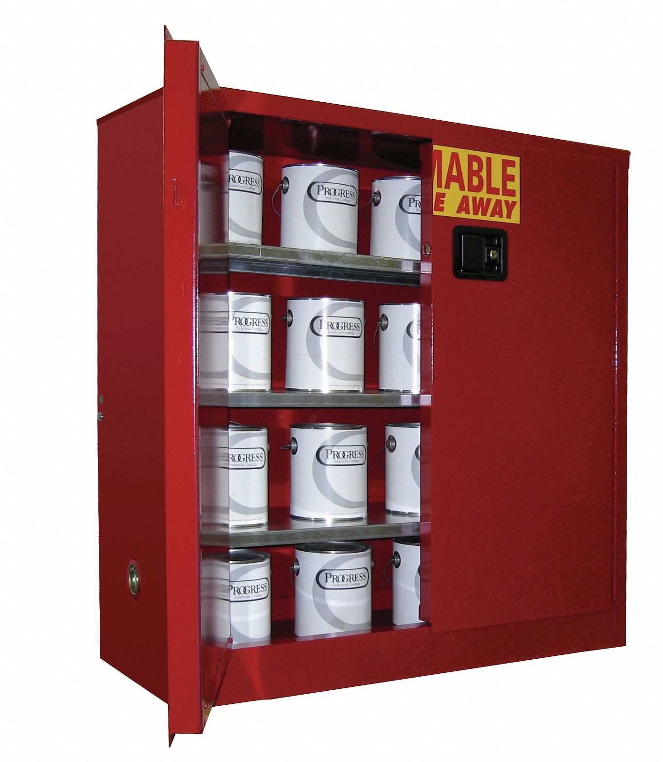 Flammable Cabinet, 40 Gal., Red