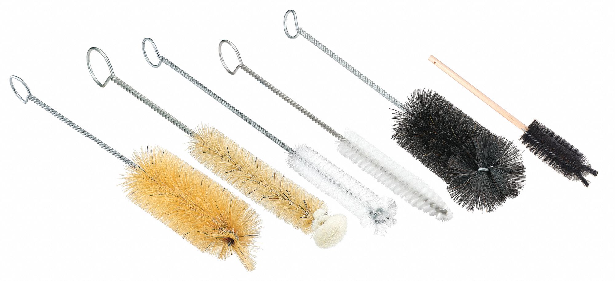 Radial End Brush, Natural, Wire, 13In.