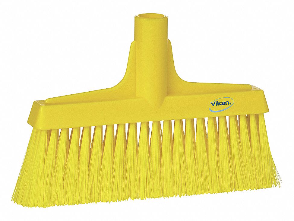 Synthetic Lobby Broom, Yellow, 9-1/2 In