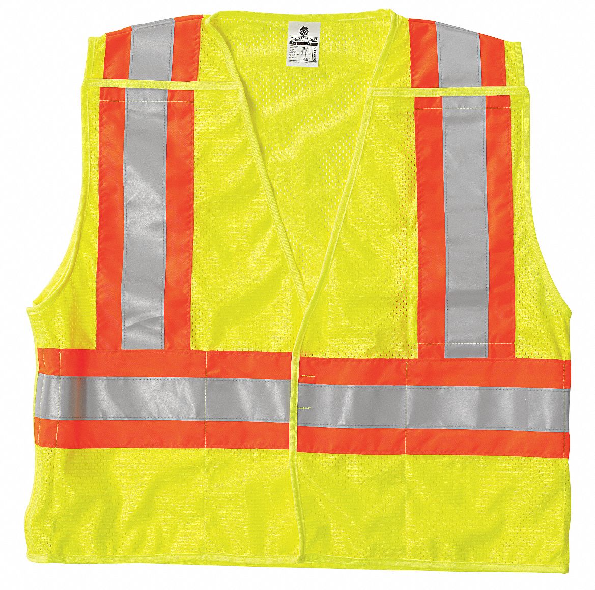 Breakaway Hi Vis Vest, Class 2, 2XL, Lime