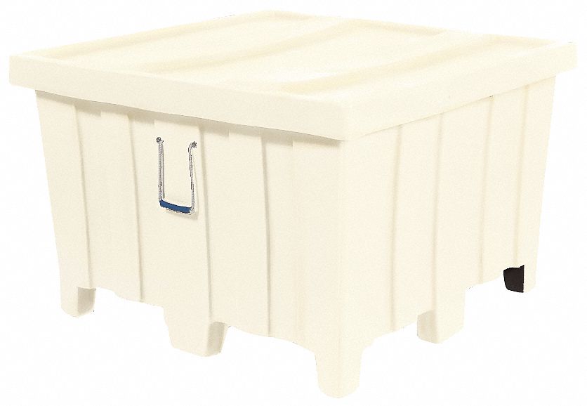 Ribbed Container, 23cu.ft., 800lb., White