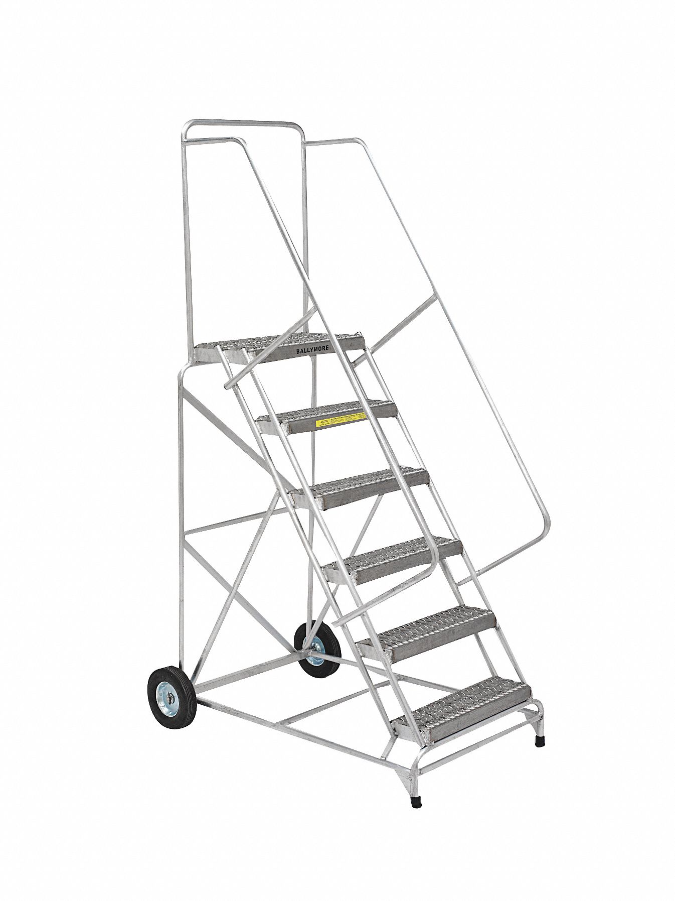 Wheelbarrow Ladder, Aluminum, 80 In.H