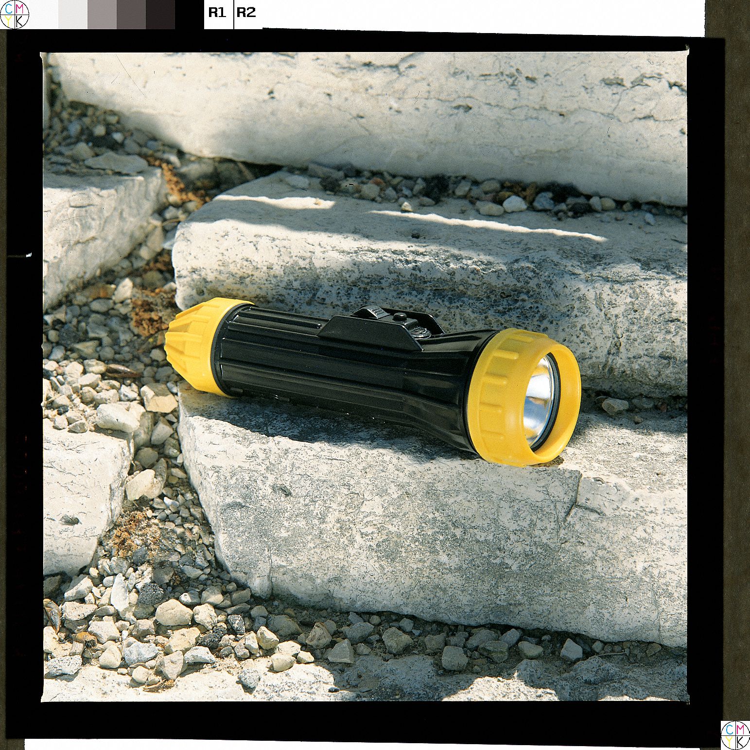 Flashlight, 2D, Orange/Black