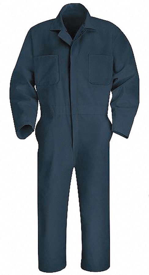 Coverall, Chest 36In., Navy