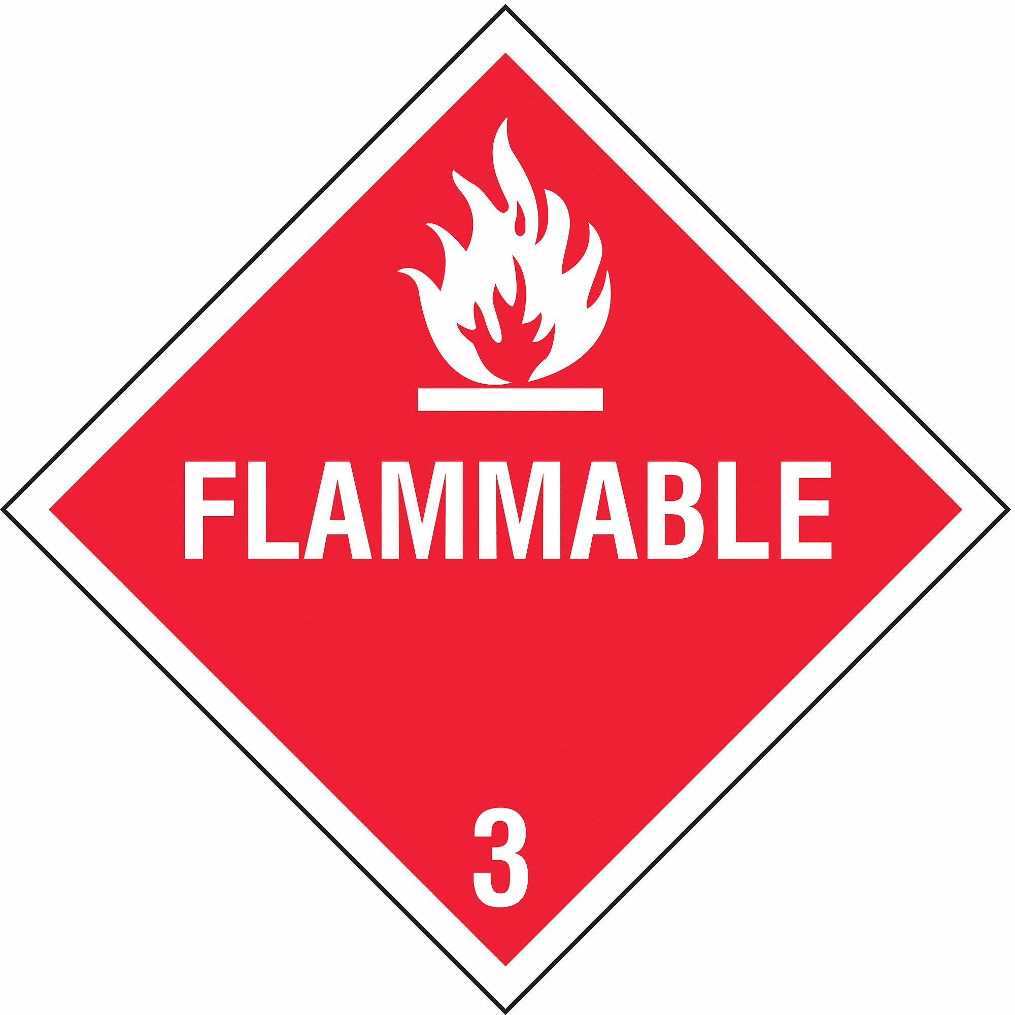 Vehicle Placard, Flam w Pictogram, PK10
