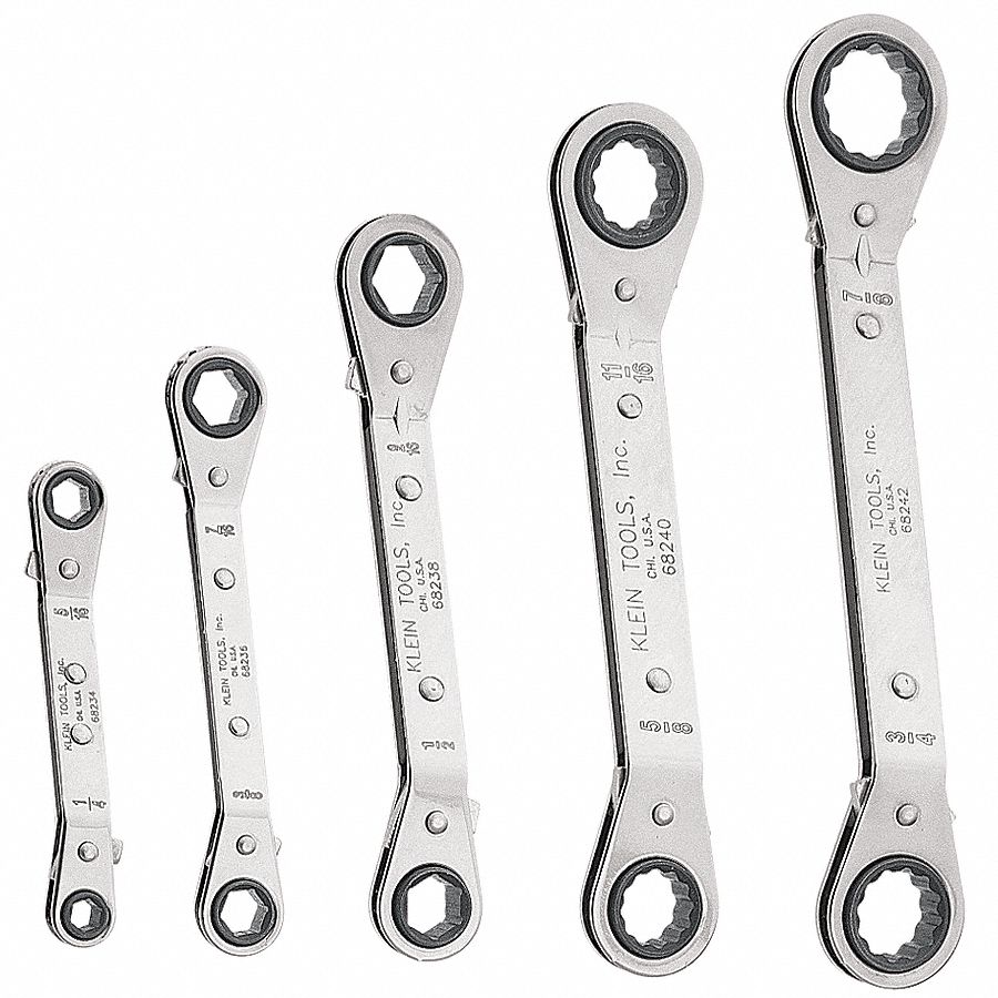 Ratcheting Wrench Set, 5 PC