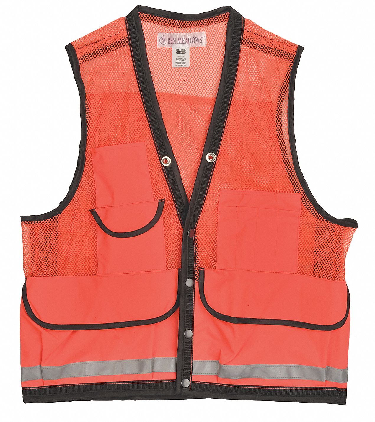 Field Vest, XL, Orange, Zipper