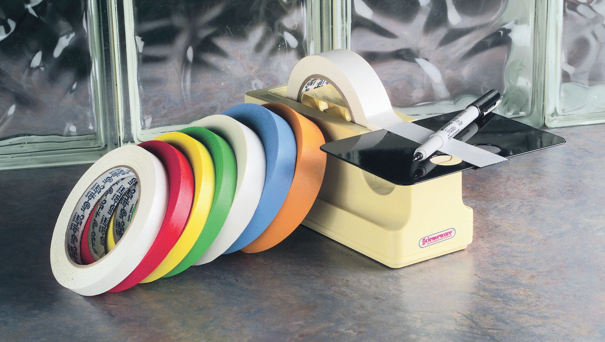 Label Marking Tape, 3/4In W, Orange