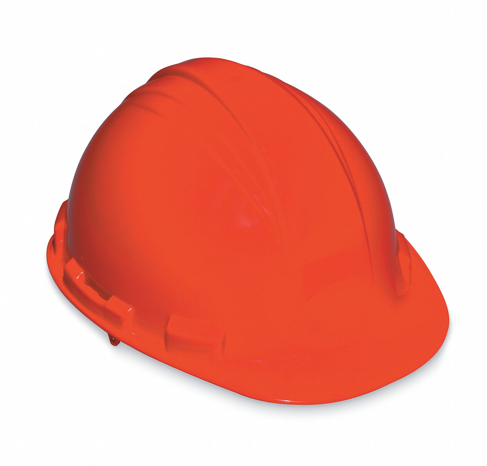 Hard Hat, FrtBrim, Slotted, 4PinLk, Orange