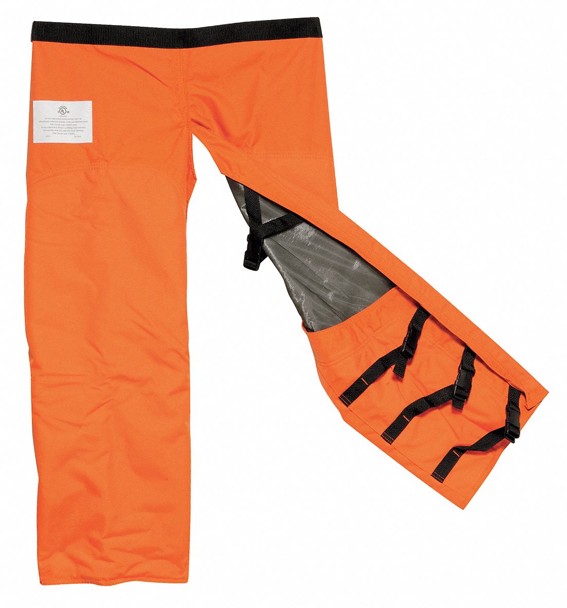 Chain Saw Chaps, Nylon, Orange