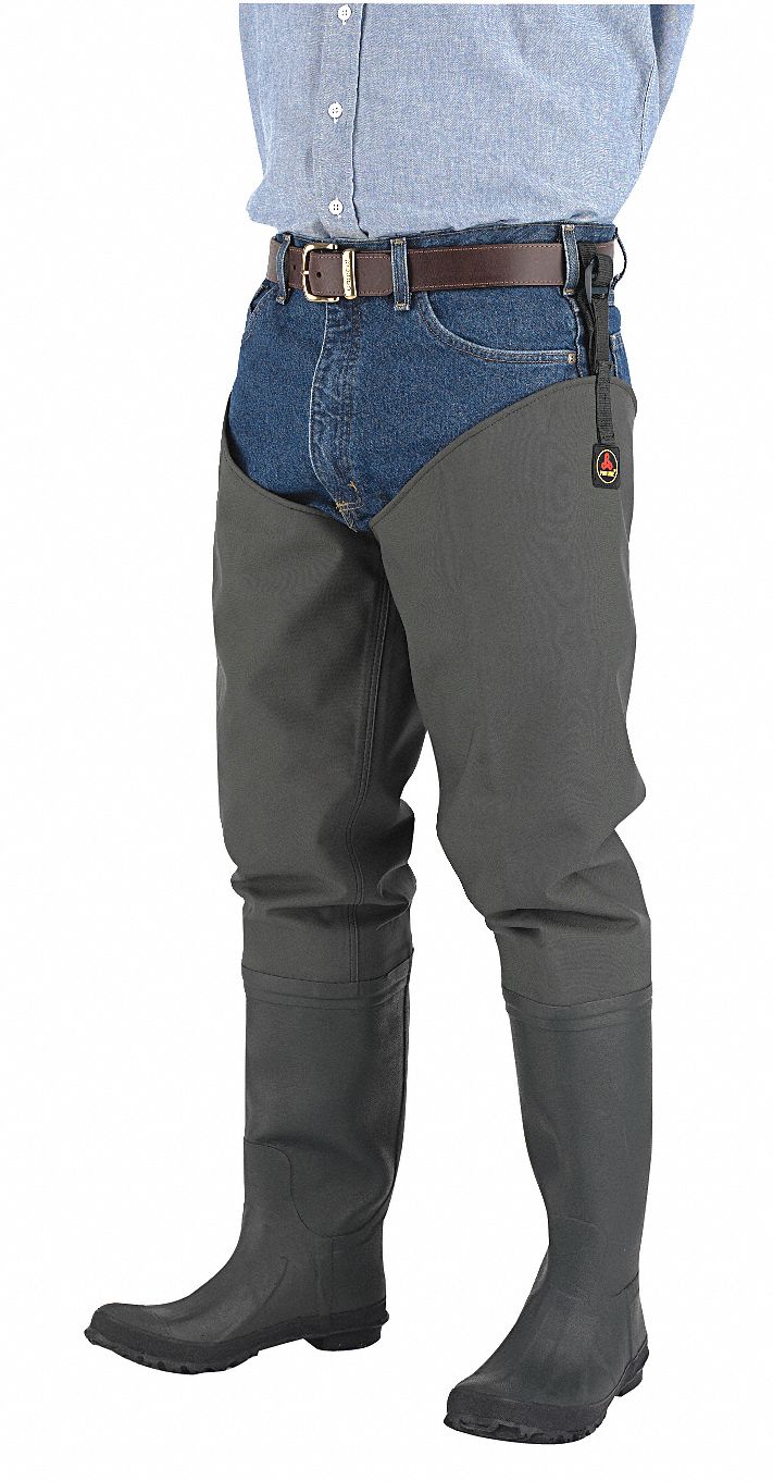 Hip Wader, Size 9, Dark Green, PR