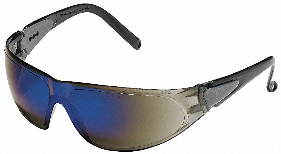 Safety Glasses, Blue Mirror, Scrtch-Rsstnt
