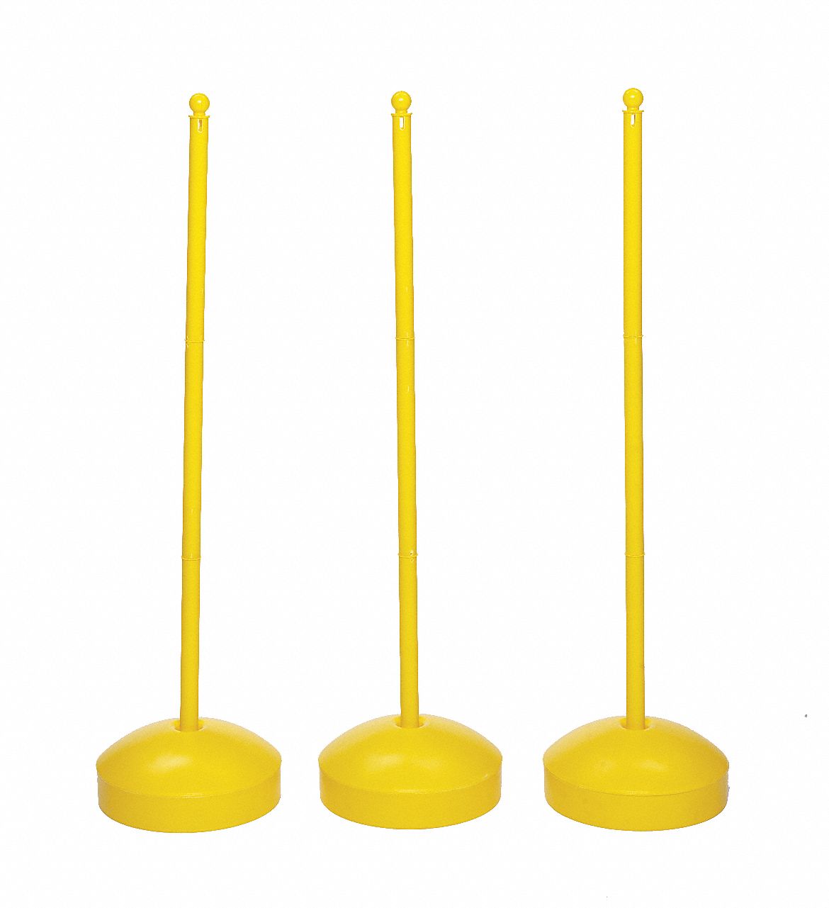 Stanchion, Lt Duty, Yellow, 1 x 40 in, PK3