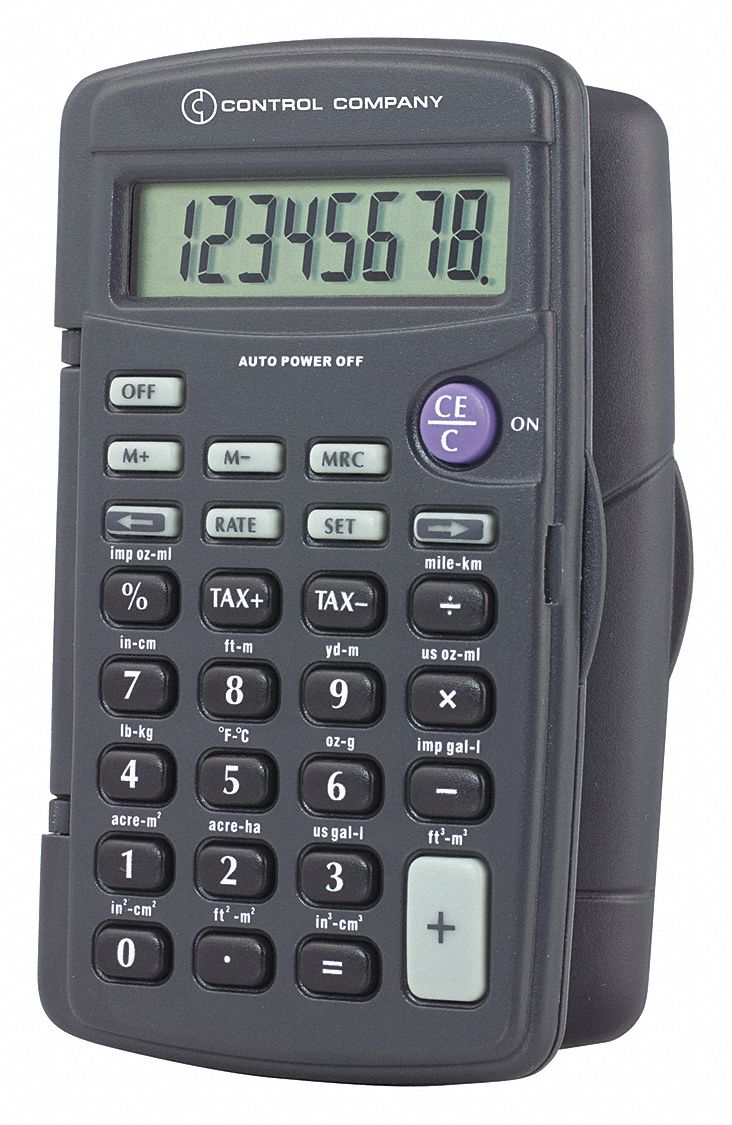 Calculator, Portable, 4-1/4 In, 8 Digit