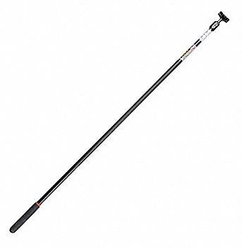 Dust Mop Handle, 59-1/2In., Metal/Plastic