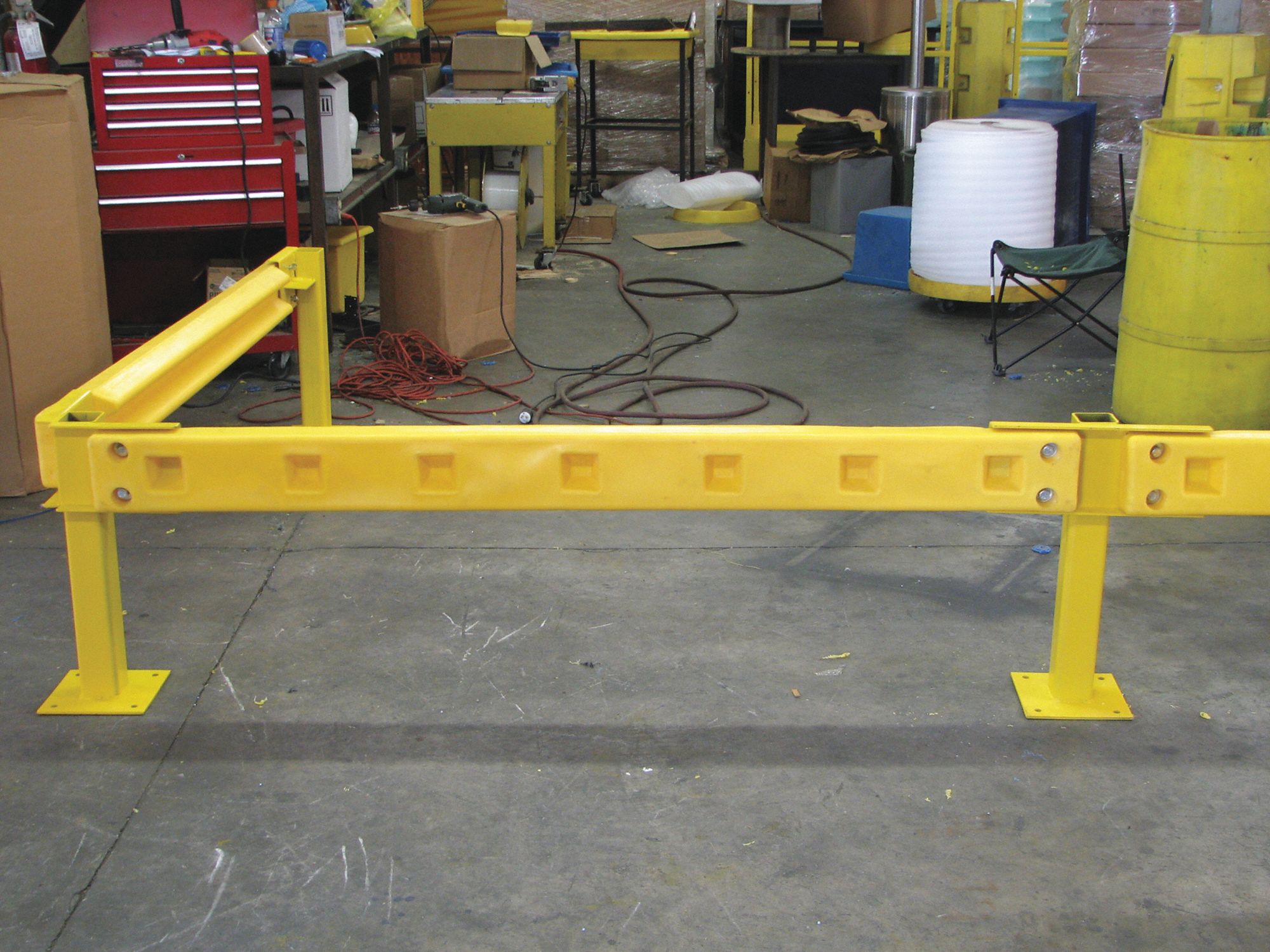 Poly Guard Rail, Yellow, 72 In