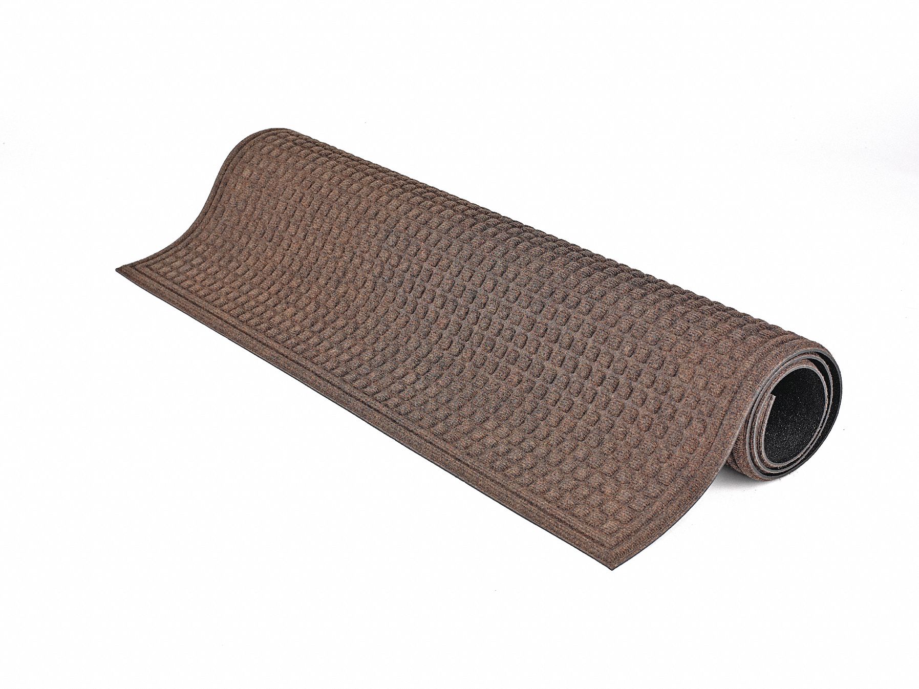 Entrance Mat, Rubber, 10 x 3 ft., Brown