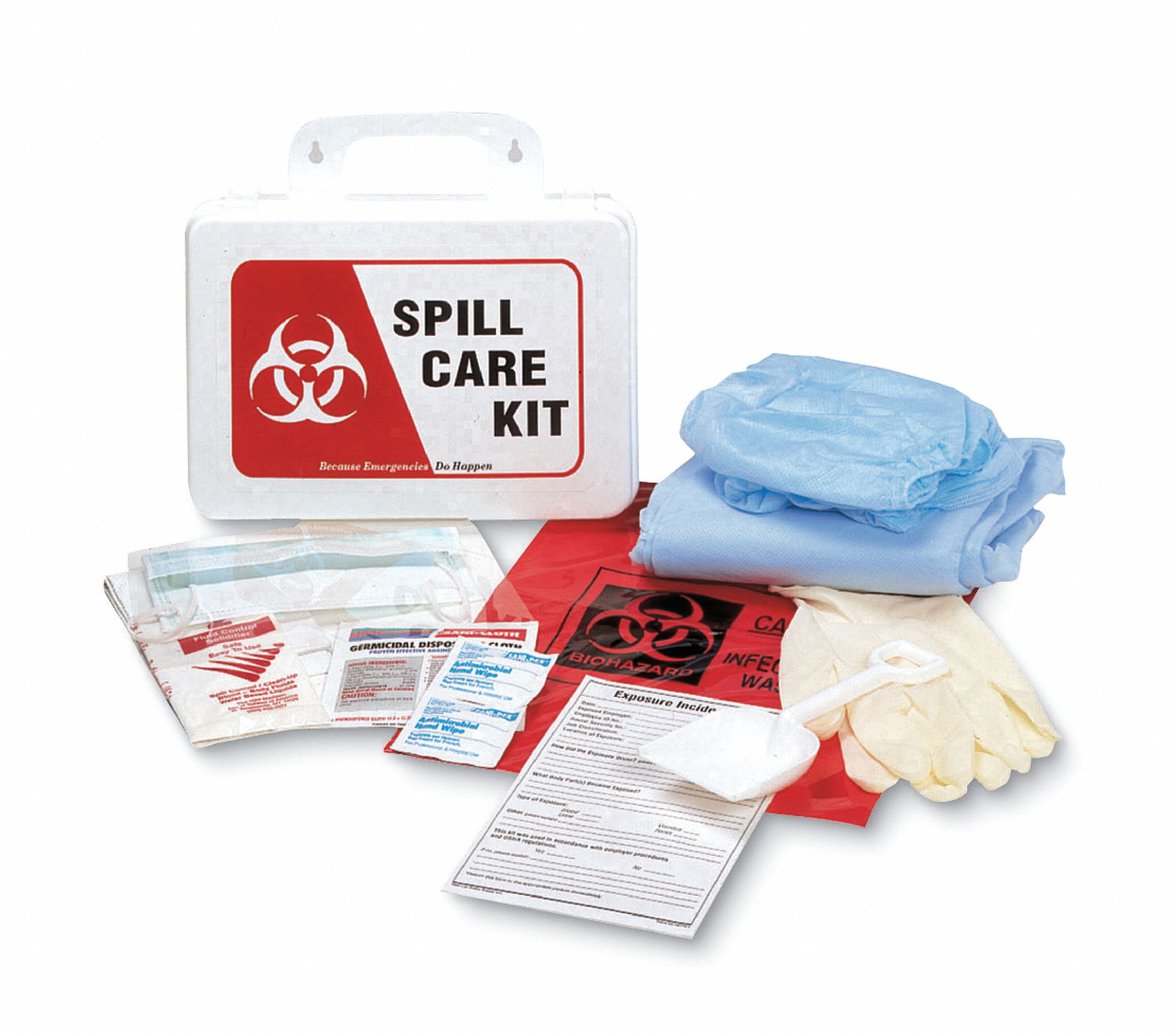 Biohazard Spll Kit Refill, Carry Case, Red
