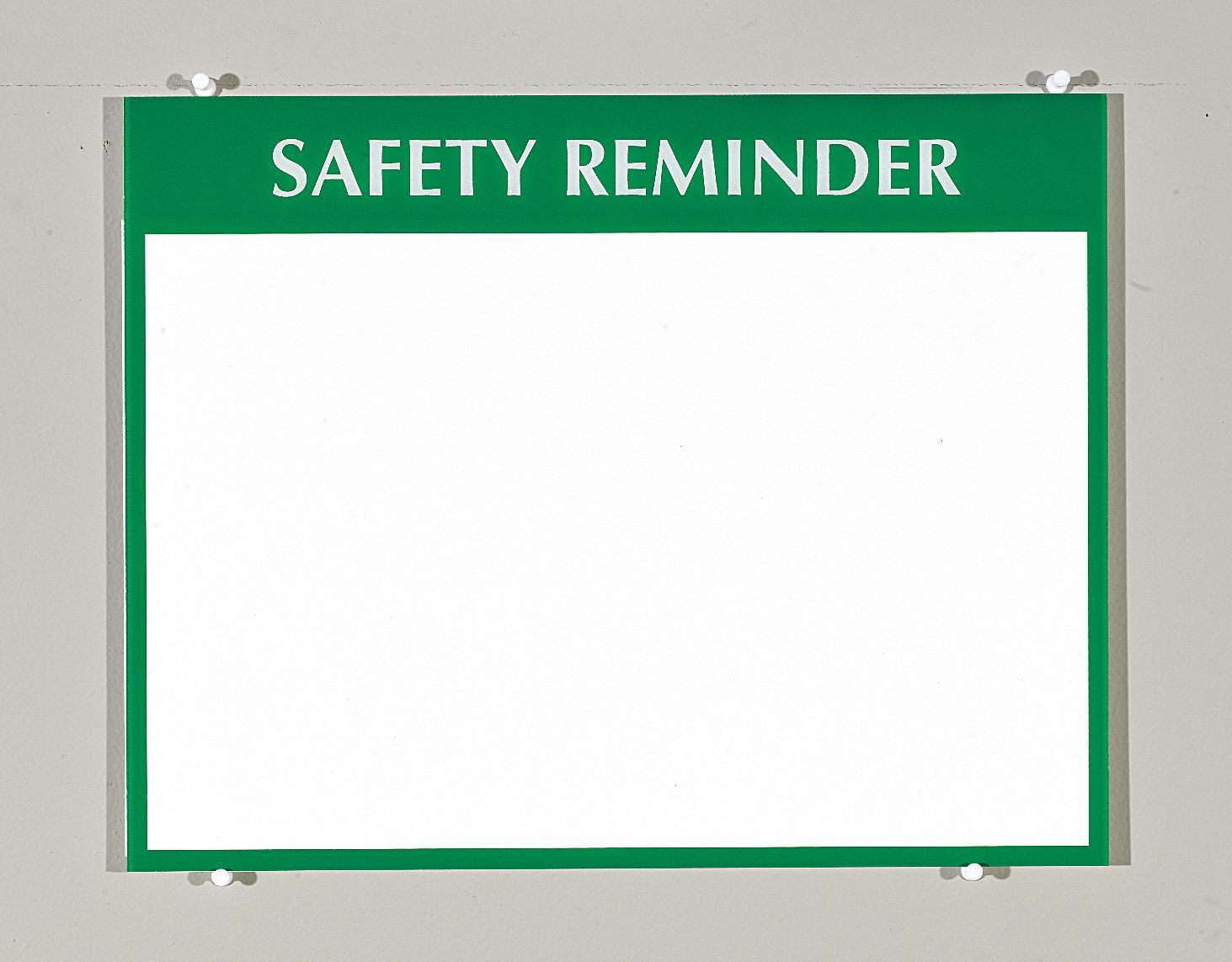Evacuation Map Holder, 8-1/2x11, White/Red