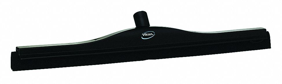 Floor Squeegee, Black, 24 In., Foam Rubber
