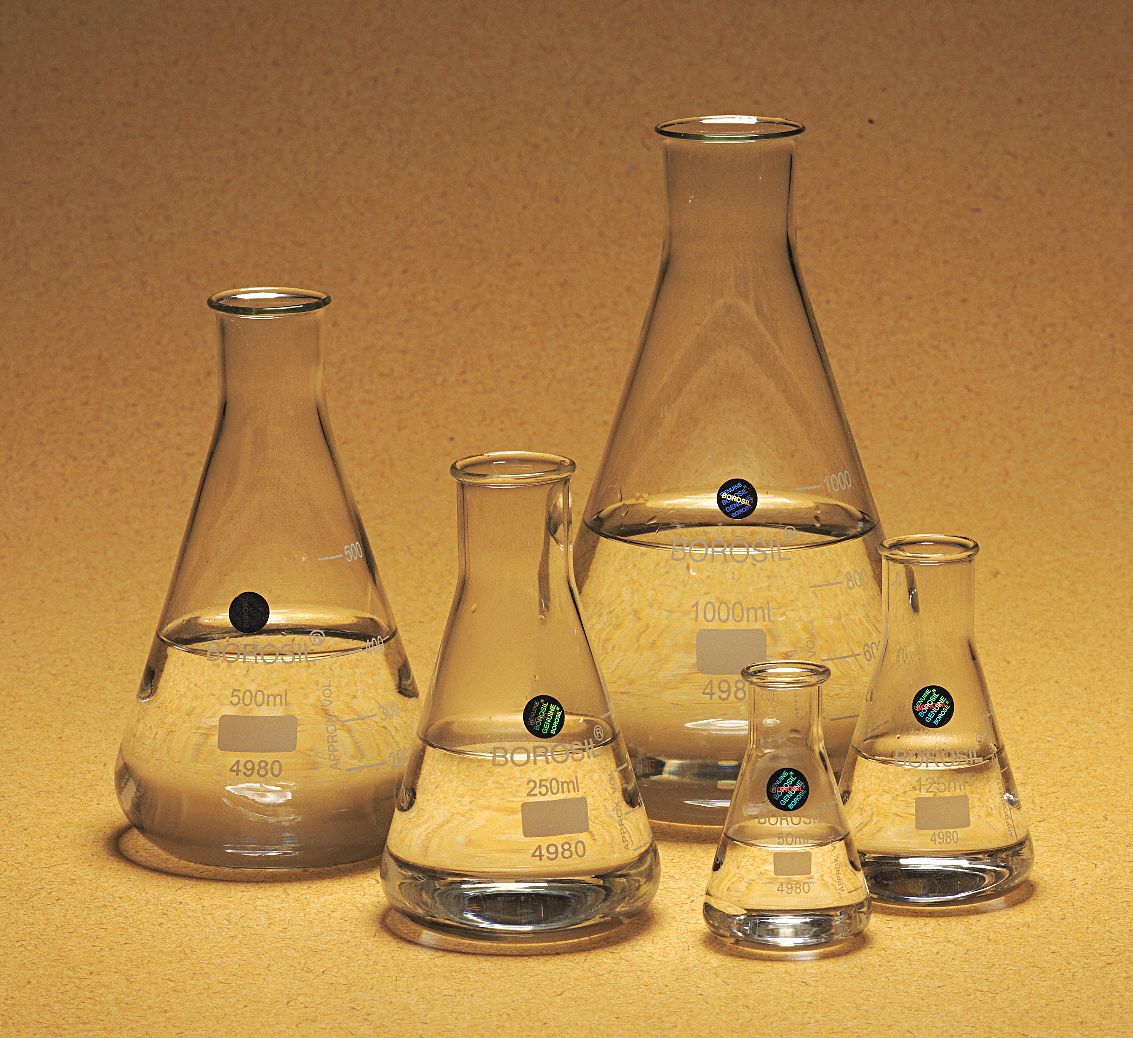 Glass Flask, PK  5