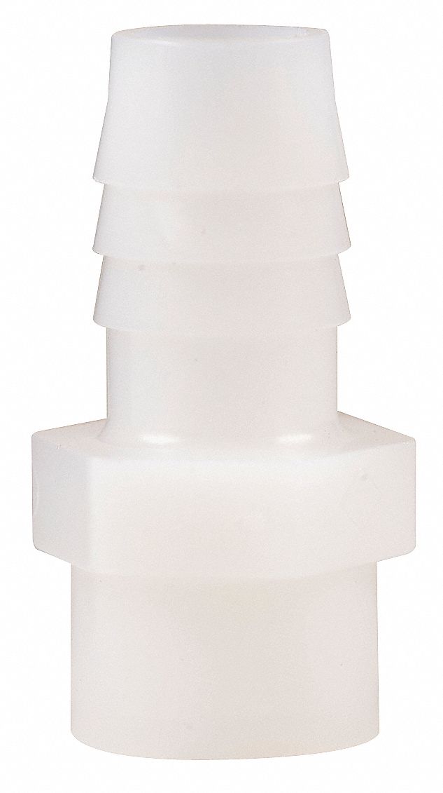 Male Hose Barb, Nylon, 1/2 x 1/4 In NPT