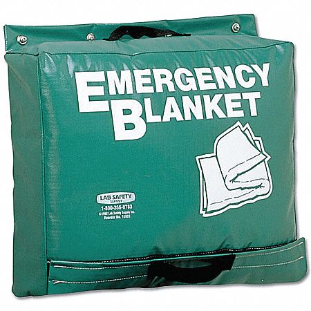 Emergency Blanket, 70 x 82 In, Wool Blend