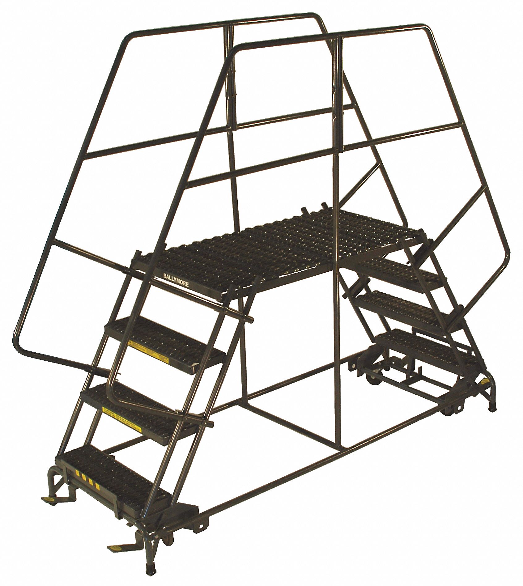 Rolling Work Platform, Steel, Dual, 50 In.H
