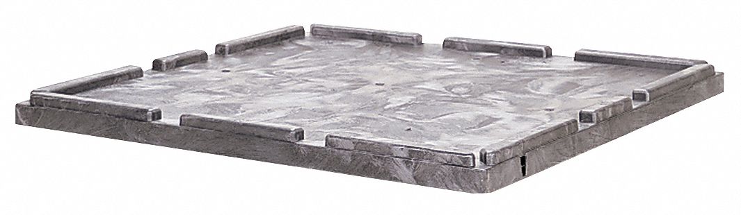 Collapsible Bulk Box Cover, Black, 45x3x48
