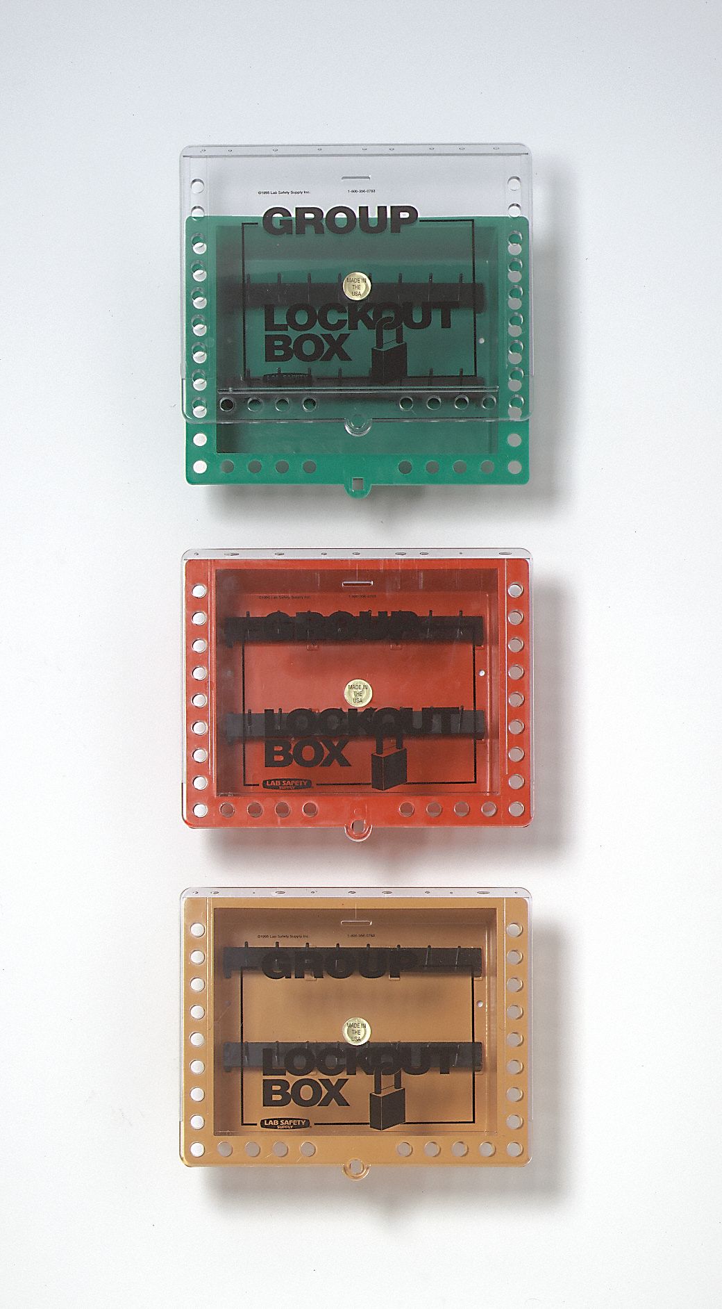 Group Lockout Box, 27 Locks Max, Red