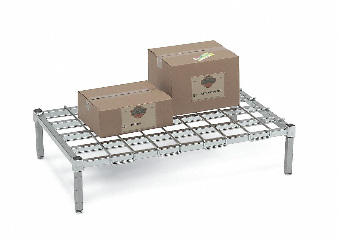 Dunnage Rack, 1200 lb., Steel, 36 W x 24 D