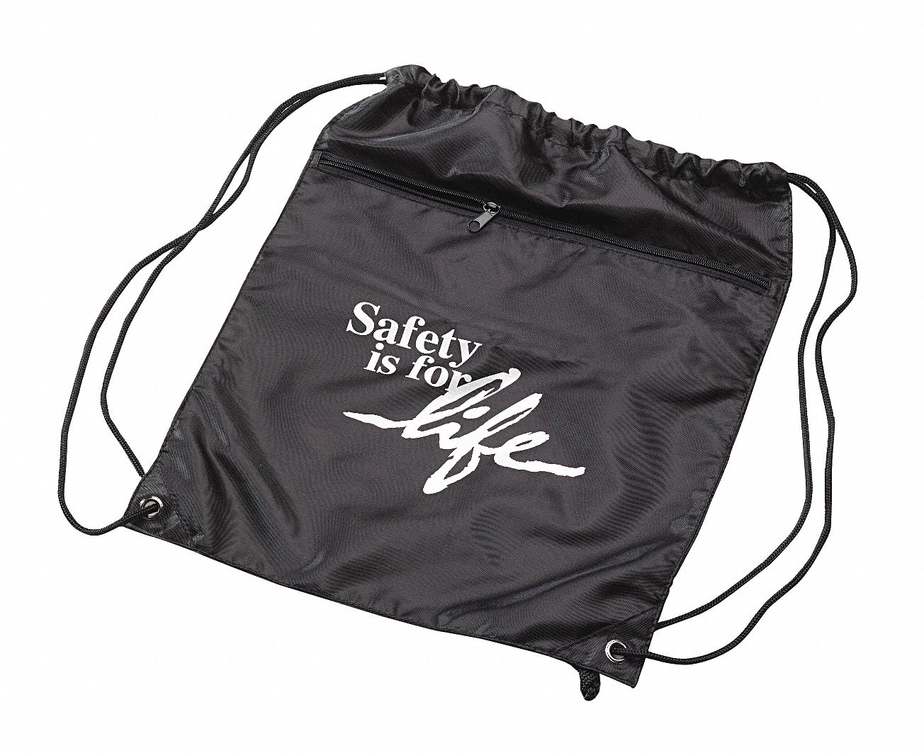 Backpack, Drawstring, Safety For Life, Blk