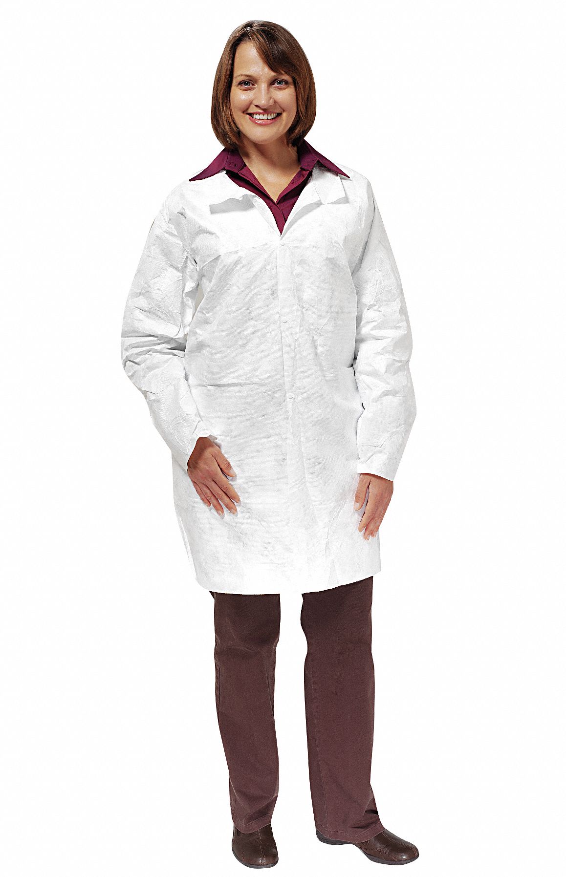 Disp. Lab Coat, XL, Tyvek(R), White