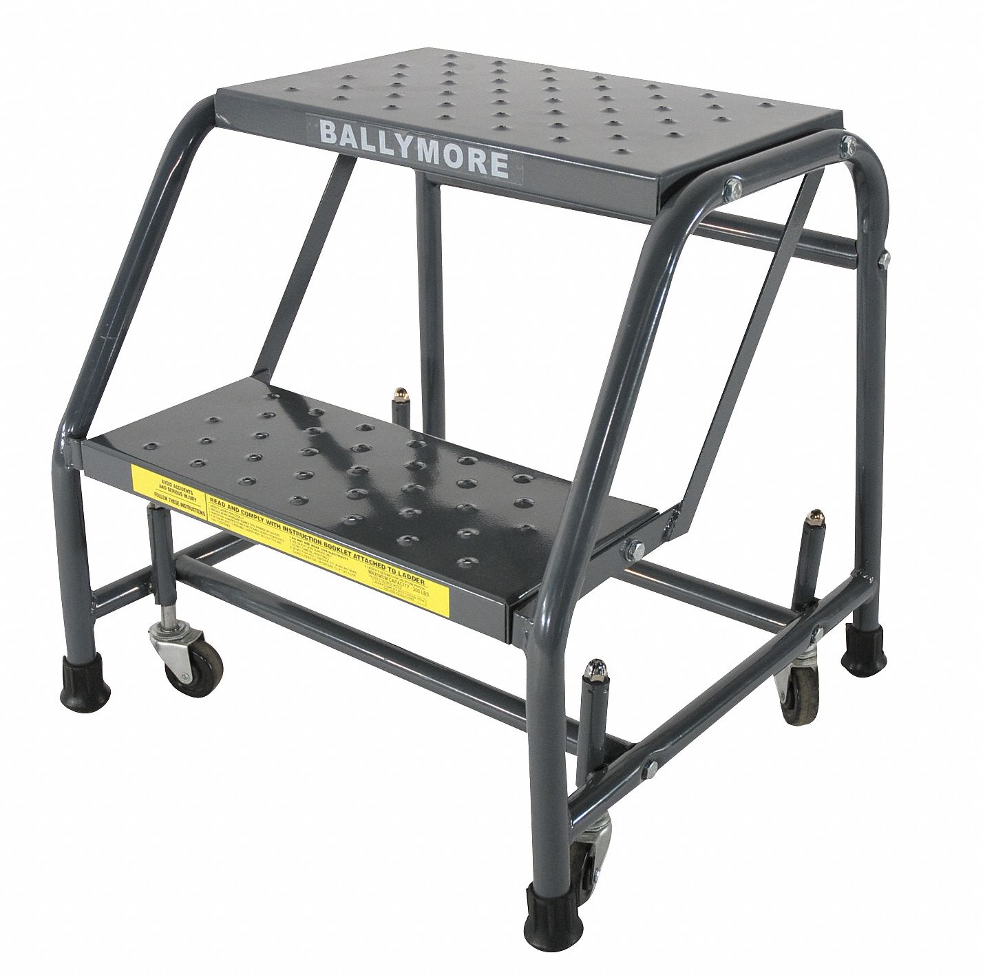 Rolling Ladder, Steel, 19 In.H