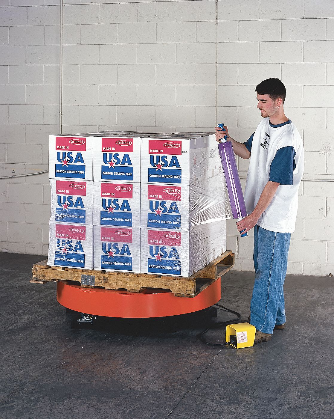Stretch Wrap Machine, 20 In., 115VAC