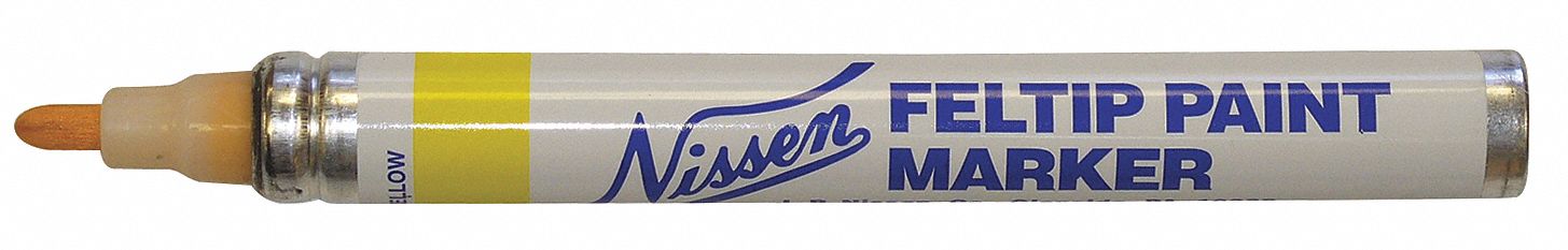 Feltip Paint Marker, Yellow, PK12