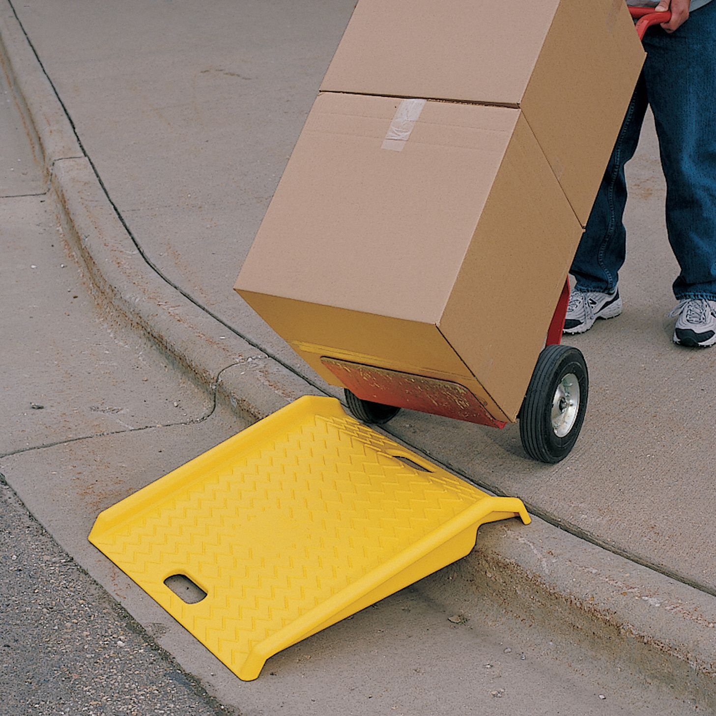 Poly Curb Ramp, Portable27 In