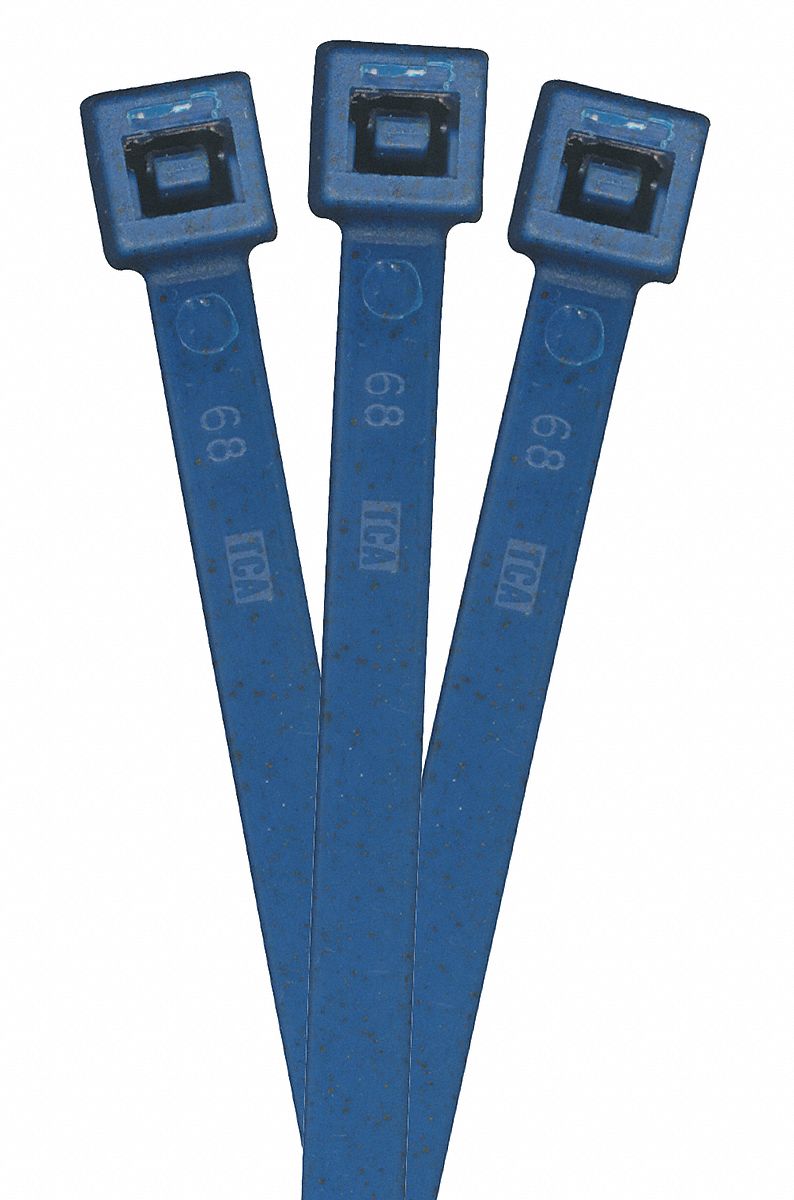 METL DTCTBL CABLE TIES 8IN, PK 100