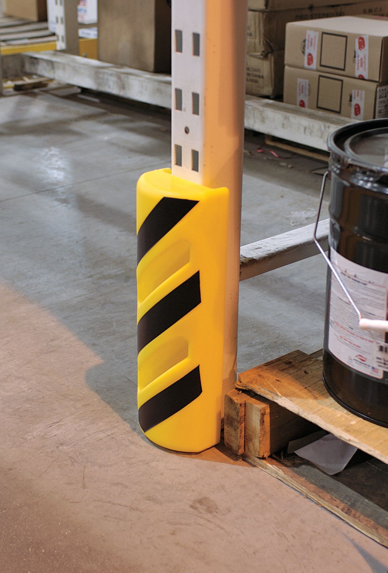 Pallet Rack Protector, 5-3/8x3-1/4x15-1/2