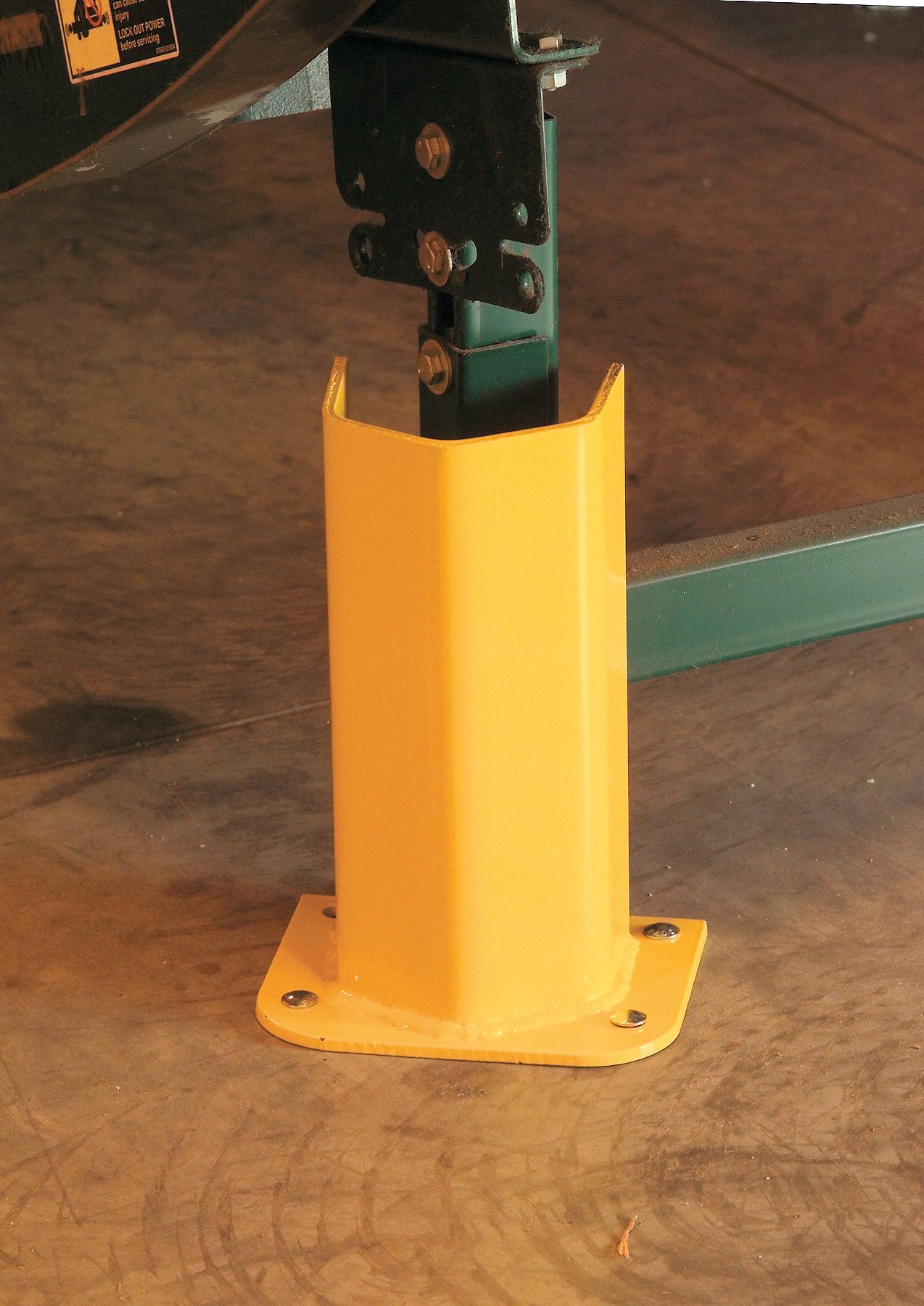 Pallet Rack Protector, 12 in. H, Yellow