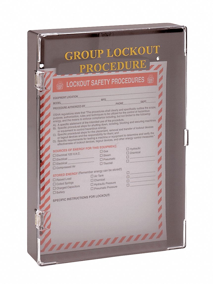 GROUP LOCKOUT BOX PROCEDURE BLACK PC