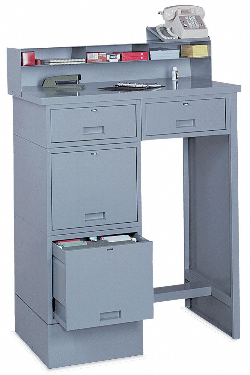 Shop Desk, 4 Drawer