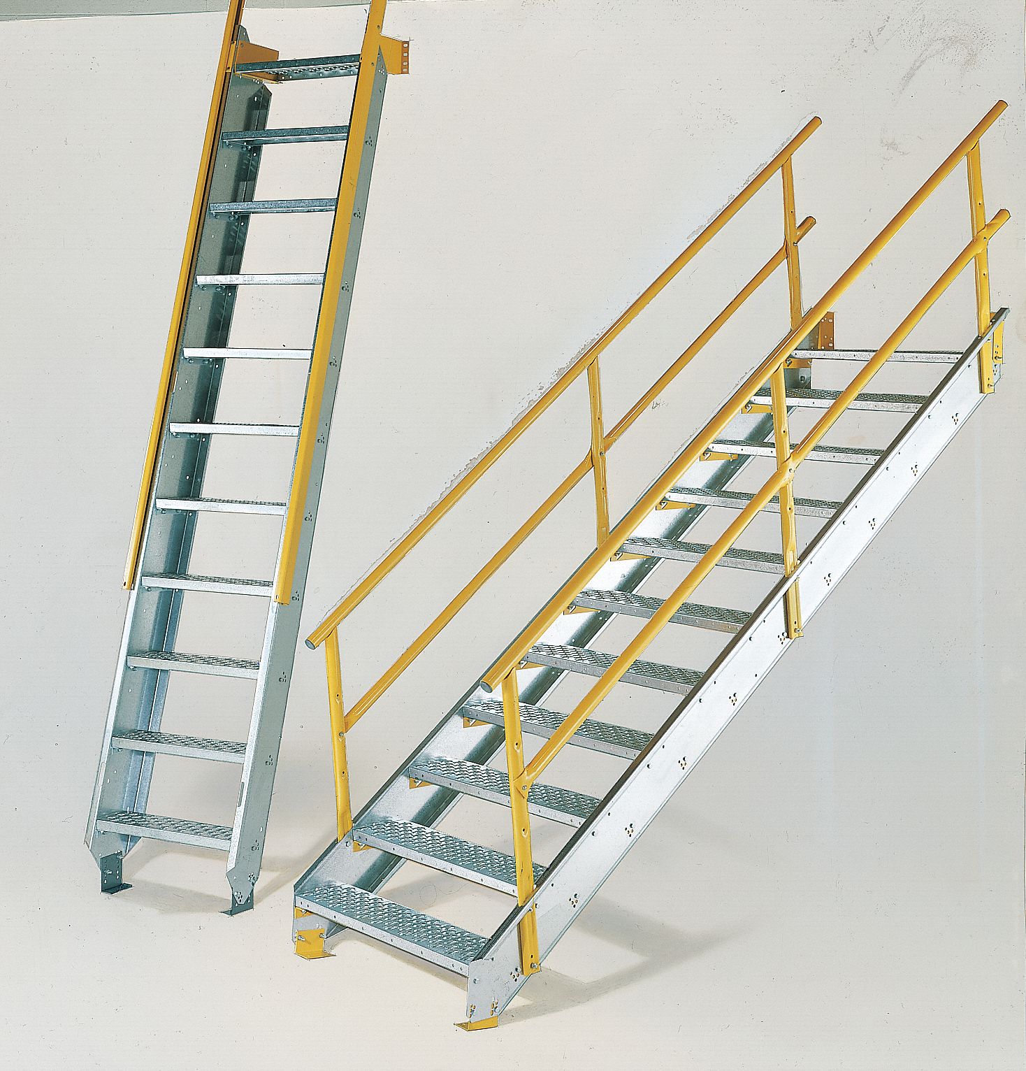 Stair Unit, Galvanized Steel, 11 Steps