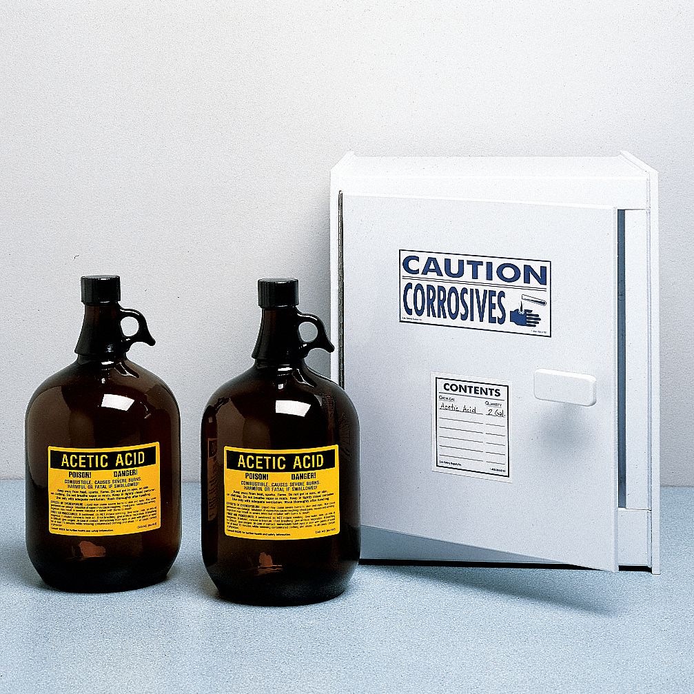 Acid Safety Cabinet, White, Polypropylene