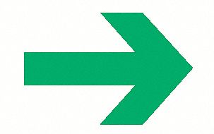 Custom Sign, 1-3/4x2-3/4In, GRN, BLK, PK10