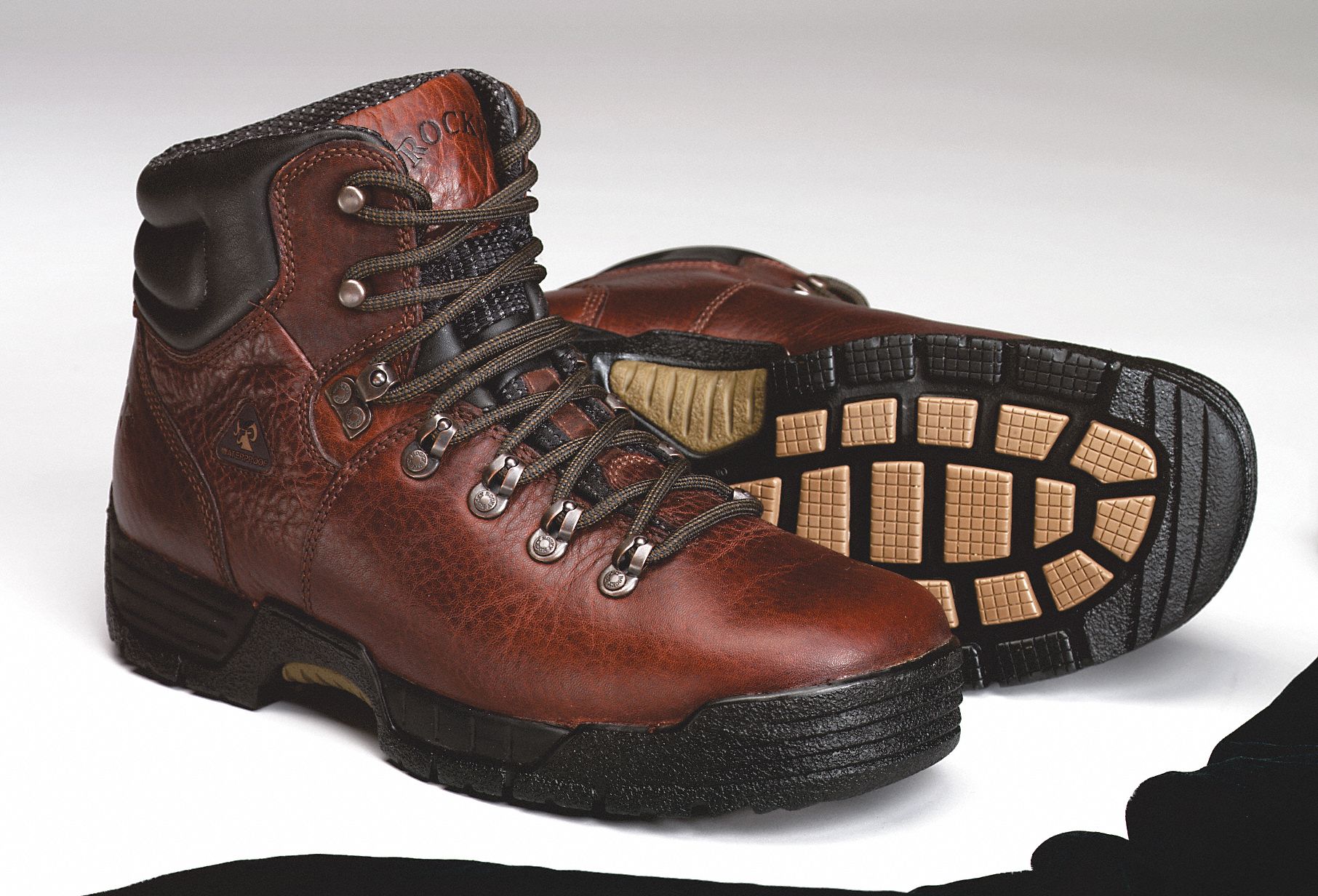 Work Boots, Pln, Ins, Mens, 9-1/2W, Brn, 1PR