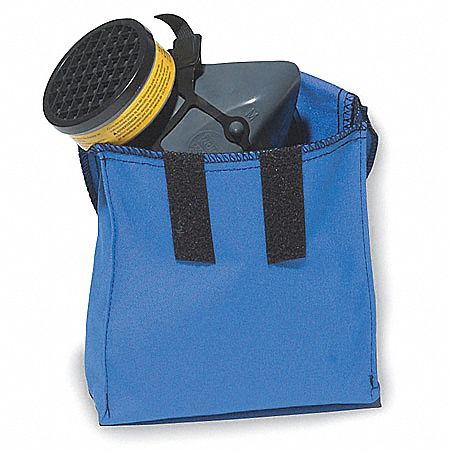 Respirator Storage Bag, Blue, Polyester