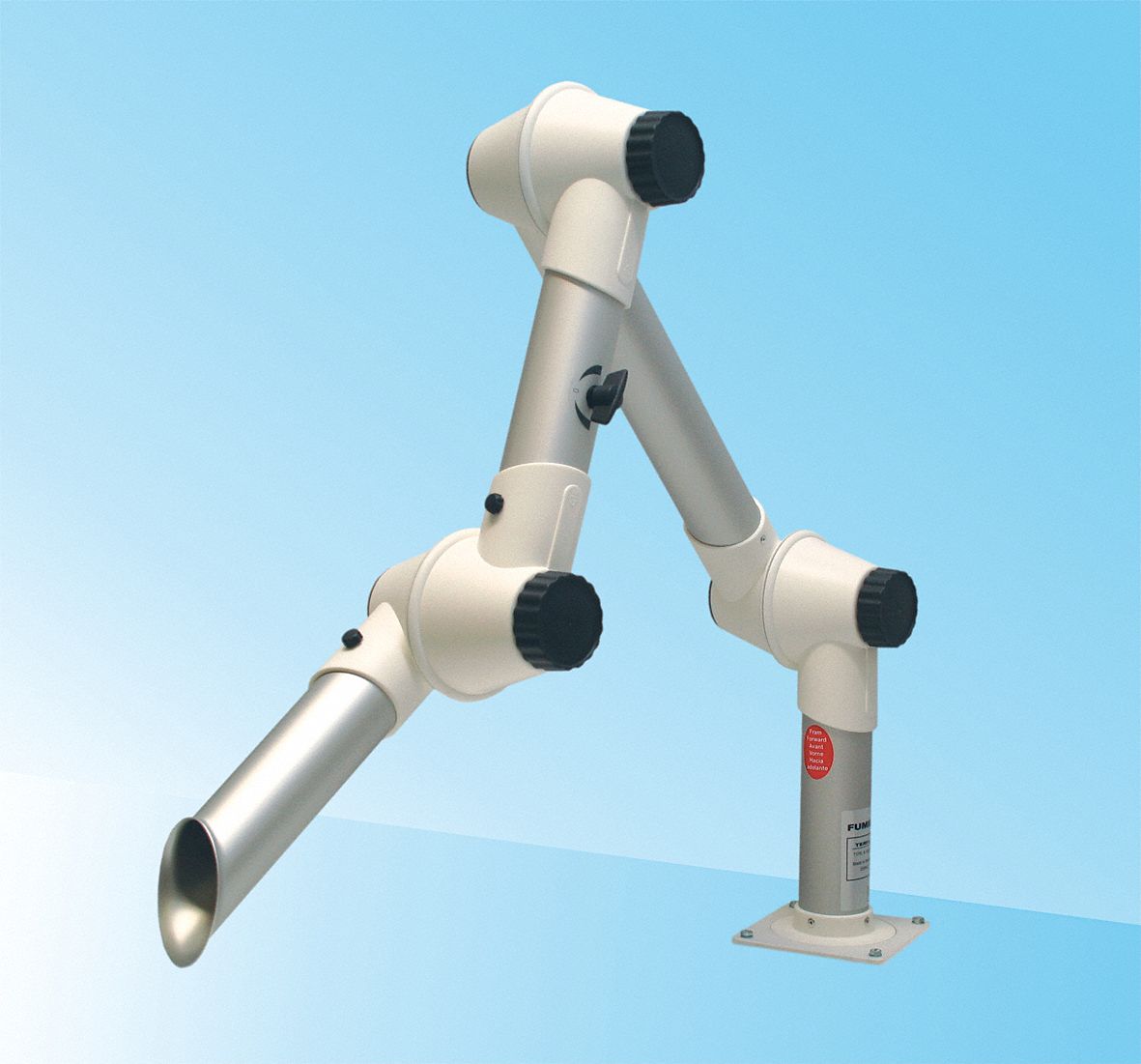 Extractor Arm, 3 In Dia, Table Mount