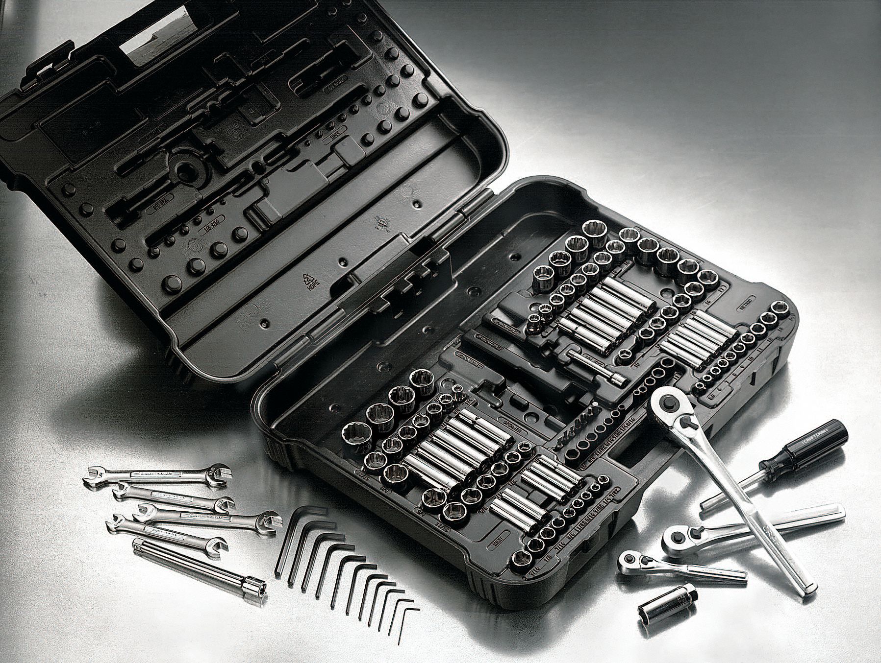 Socket Set, Mixed Length, 1/2 In