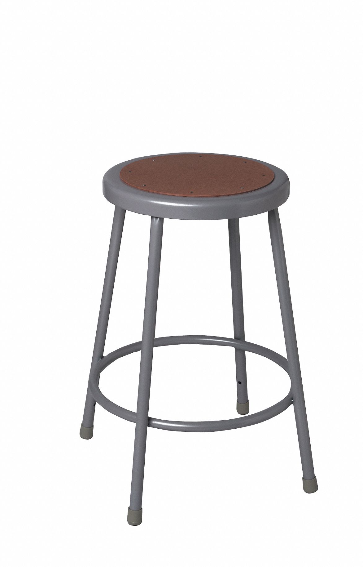 Stool, Steel, Gray, 30 In. H